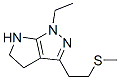 Pyrrolo[2,3-c]pyrazole, 1-ethyl-1,4,5,6-tetrahydro-3-[2-(methylthio)ethyl]- (9CI) CAS#: 641584-87-4