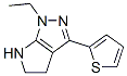 Pyrrolo[2,3-c]pyrazole, 1-ethyl-1,4,5,6-tetrahydro-3-(2-thienyl)- (9CI) CAS#: 641584-69-2