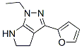 Pyrrolo[2,3-c]pyrazole, 1-ethyl-3-(2-furanyl)-1,4,5,6-tetrahydro- (9CI) CAS#: 641584-96-5