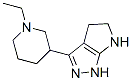 Pyrrolo[2,3-c]pyrazole, 3-(1-ethyl-3-piperidinyl)-1,4,5,6-tetrahydro- (9CI) CAS#: 641991-61-9