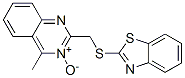 Quinazoline, 2-[(2-benzothiazolylthio)methyl]-4-methyl-, 3-oxide CAS#: 6965-83-9