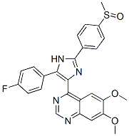 Quinazoline,  4-[5-(4-fluorophenyl)-2-[4-(methylsulfinyl)phenyl]-1H-imidazol-4-yl]-6,7-dimethoxy-  (9CI) CAS#: 688359-17-3
