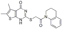 Quinoline, 1-[[(1,4-dihydro-5,6-dimethyl-4-oxothieno[2,3-d]pyrimidin-2-yl)thio]acetyl]-1,2,3,4-tetrahydro- (9CI) CAS#: 606107-72-6