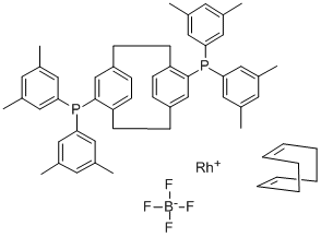 (R)-(-)-4,12-BIS(DI-3,5-XYLYLPHOSPHINO)[2.2]PARACYCLOPHANE(1,5-CYCLOOCTADIENE)RHODIUM(I) TETRAFLUOROBORATE CAS#: 619334-93-9
