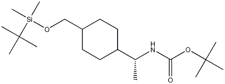 (R)-N-Boc-1-[4-(tert-butyldimethylsilyloxymethyl)cyclohexyl]ethan-1-amine CAS#: 672314-58-8