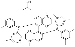 R-(+)-N,N'-DIMETHYL-7,7'-BIS(DI(3,5-XYLYL)PHOSPHINO)-3,3',4,4'-TETRAHYDRO-8,8'-BI-2H-1,4-BENZOXAZINE ISOPROPANOL ADDUCT CAS#: 649559-70-6