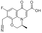 (S)-10-(Cyanomethyl)-9-fluoro-2,3-dihydro-3-methyl-7-oxo-7H-pyrido[1,2,3-de]-1,4-benzoxazine-6-carboxylic acid CAS#: 176760-98-8