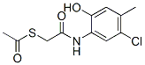 S-[2-[(5-chloro-2-hydroxy-4-methylphenyl)amino]-2-oxoethyl] ethanethioate CAS#: 63148-80-1