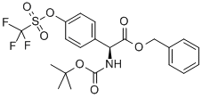 (S)-BENZYL 2-(TERT-BUTOXYCARBONYLAMINO)-2-(4-(TRIFLUOROMETHYLSULFONYLOXY)PHENYL)ACETATE CAS#: 176505-40-1