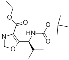 (S)-ETHYL 5-(1-(TERT-BUTOXYCARBONYLAMINO)-2-METHYLPROPYL)OXAZOLE-4-CARBOXYLATE CAS#: 672310-09-7