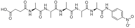 SUC-ALA-ALA-ALA-ALA-ALA-PNA CAS#: 61043-68-3