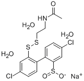 Sodium 2'-(2-acetamidoethyldithio)-4,4'-dichloro-2-biphenylsulfinate trihydrate CAS#: 63992-16-5
