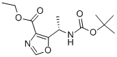 TERT-BUTYL (S)-1-(4-(ETHOXYCARBONYL)OXAZOL-5-YL)ETHYLCARBAMATE CAS#: 672310-07-5