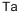 Tantalum CAS#: 7440-25-7