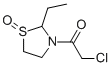 Thiazolidine, 3-(chloroacetyl)-2-ethyl-, 1-oxide (9CI) CAS#: 62915-53-1