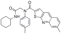 Thieno[2,3-b]quinoline-2-carboxamide, N-[2-(cyclohexylamino)-2-oxoethyl]-7-methyl-N-(4-methylphenyl)- (9CI) CAS#: 606114-88-9