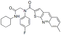 Thieno[2,3-b]quinoline-2-carboxamide, N-[2-(cyclohexylamino)-2-oxoethyl]-N-(4-fluorophenyl)-7-methyl- (9CI) CAS#: 606114-90-3
