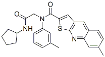 Thieno[2,3-b]quinoline-2-carboxamide, N-[2-(cyclopentylamino)-2-oxoethyl]-7-methyl-N-(3-methylphenyl)- (9CI) CAS#: 606114-18-5