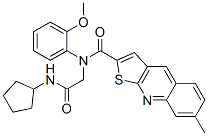 Thieno[2,3-b]quinoline-2-carboxamide, N-[2-(cyclopentylamino)-2-oxoethyl]-N-(2-methoxyphenyl)-7-methyl- (9CI) CAS#: 606114-73-2