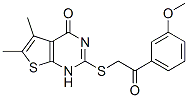 Thieno[2,3-d]pyrimidin-4(1H)-one, 2-[[2-(3-methoxyphenyl)-2-oxoethyl]thio]-5,6-dimethyl- (9CI) CAS#: 606107-47-5