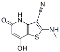 Thieno[3,2-b]pyridine-3-carbonitrile, 4,5-dihydro-7-hydroxy-2-(methylamino)-5-oxo- (9CI) CAS#: 626221-24-7