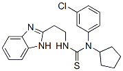 Thiourea, N-[2-(1H-benzimidazol-2-yl)ethyl]-N-(3-chlorophenyl)-N-cyclopentyl- (9CI) CAS#: 606090-75-9
