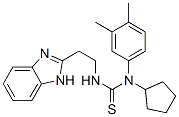 Thiourea, N-[2-(1H-benzimidazol-2-yl)ethyl]-N-cyclopentyl-N-(3,4-dimethylphenyl)- (9CI) CAS#: 606090-83-9