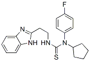 Thiourea, N-[2-(1H-benzimidazol-2-yl)ethyl]-N-cyclopentyl-N-(4-fluorophenyl)- (9CI) CAS#: 606090-77-1