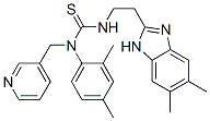 Thiourea, N-[2-(5,6-dimethyl-1H-benzimidazol-2-yl)ethyl]-N-(2,4-dimethylphenyl)-N-(3-pyridinylmethyl)- (9CI) CAS#: 606091-45-6