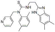 Thiourea, N-[2-(5,6-dimethyl-1H-benzimidazol-2-yl)ethyl]-N-(2,5-dimethylphenyl)-N-(3-pyridinylmethyl)- (9CI) CAS#: 606091-44-5