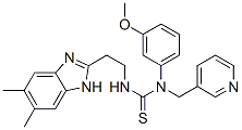 Thiourea, N-[2-(5,6-dimethyl-1H-benzimidazol-2-yl)ethyl]-N-(3-methoxyphenyl)-N-(3-pyridinylmethyl)- (9CI) CAS#: 606091-48-9