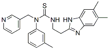 Thiourea, N-[2-(5,6-dimethyl-1H-benzimidazol-2-yl)ethyl]-N-(3-methylphenyl)-N-(3-pyridinylmethyl)- (9CI) CAS#: 606091-43-4