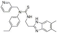 Thiourea, N-[2-(5,6-dimethyl-1H-benzimidazol-2-yl)ethyl]-N-(4-ethylphenyl)-N-(3-pyridinylmethyl)- (9CI) CAS#: 606091-46-7