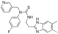 Thiourea, N-[2-(5,6-dimethyl-1H-benzimidazol-2-yl)ethyl]-N-(4-fluorophenyl)-N-(3-pyridinylmethyl)- (9CI) CAS#: 606091-50-3