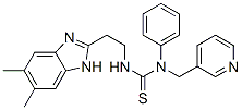Thiourea, N-[2-(5,6-dimethyl-1H-benzimidazol-2-yl)ethyl]-N-phenyl-N-(3-pyridinylmethyl)- (9CI) CAS#: 606091-42-3