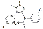 Thiourea, N-(3-chlorophenyl)-N-[4-(4-chlorophenyl)-5-methyl-1H-pyrazol-3-yl]- (9CI) CAS#: 603098-15-3