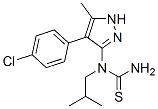 Thiourea, N-[4-(4-chlorophenyl)-5-methyl-1H-pyrazol-3-yl]-N-(2-methylpropyl)- (9CI) CAS#: 606102-07-2