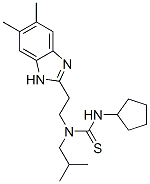 Thiourea, N-cyclopentyl-N-[2-(5,6-dimethyl-1H-benzimidazol-2-yl)ethyl]-N-(2-methylpropyl)- (9CI) CAS#: 606091-38-7