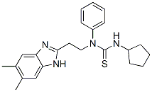 Thiourea, N-cyclopentyl-N-[2-(5,6-dimethyl-1H-benzimidazol-2-yl)ethyl]-N-phenyl- (9CI) CAS#: 606091-41-2