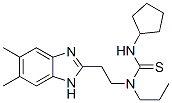 Thiourea, N-cyclopentyl-N-[2-(5,6-dimethyl-1H-benzimidazol-2-yl)ethyl]-N-propyl- (9CI) CAS#: 606091-51-4