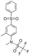 Trifluoro-N-methyl-N-[2-methyl-4-(phenylsulfonyl)phenyl]methanesulfonamide CAS#: 62059-53-4