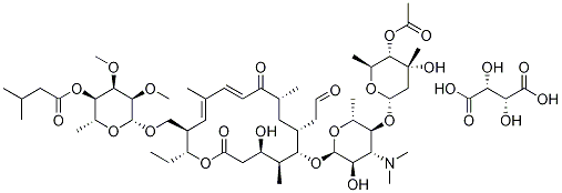 Tylosin 3-acetate 4B-(3-methylbutanoate) (2R,3R)-2,3-dihydroxybutanedioate CAS#: 63428-13-7