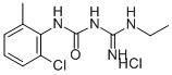 Urea, 1-(2-chloro-6-methylphenyl)-3-ethylamidino-, hydrochloride CAS#: 65229-64-3