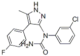 Urea, N-(3-chlorophenyl)-N-[4-(4-fluorophenyl)-5-methyl-1H-pyrazol-3-yl]- (9CI) CAS#: 606102-08-3