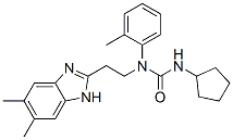 Urea, N-cyclopentyl-N-[2-(5,6-dimethyl-1H-benzimidazol-2-yl)ethyl]-N-(2-methylphenyl)- (9CI) CAS#: 606091-54-7