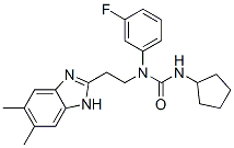 Urea, N-cyclopentyl-N-[2-(5,6-dimethyl-1H-benzimidazol-2-yl)ethyl]-N-(3-fluorophenyl)- (9CI) CAS#: 606091-56-9