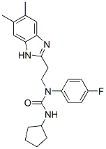 Urea, N-cyclopentyl-N-[2-(5,6-dimethyl-1H-benzimidazol-2-yl)ethyl]-N-(4-fluorophenyl)- (9CI) CAS#: 606091-55-8