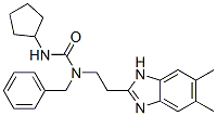 Urea, N-cyclopentyl-N-[2-(5,6-dimethyl-1H-benzimidazol-2-yl)ethyl]-N-(phenylmethyl)- (9CI) CAS#: 606091-61-6