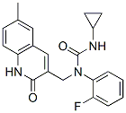 Urea, N-cyclopropyl-N-[(1,2-dihydro-6-methyl-2-oxo-3-quinolinyl)methyl]-N-(2-fluorophenyl)- (9CI) CAS#: 606095-07-2