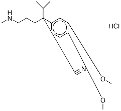 Verapamil Related Compound A (50 mg) (3,4-Dimethoxy-alpha-[3-(methylamino)propyl]-alpha-(1-methylethyl)-benzeneacetonitrile monohydrochloride) CAS#: 67775-97-7